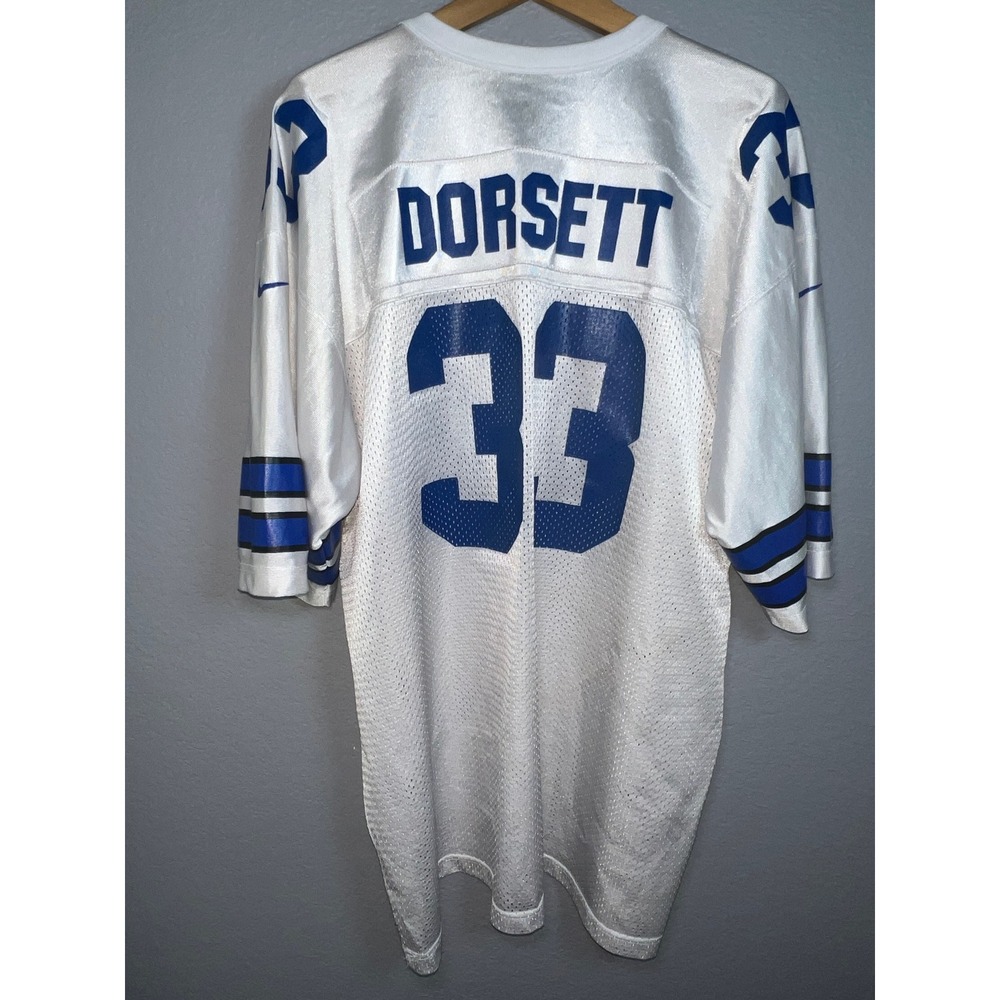 Dallas Cowboys Tony Dorsett 33 Jersey Mens XXL White Blue Mesh Nike Team Vintage
